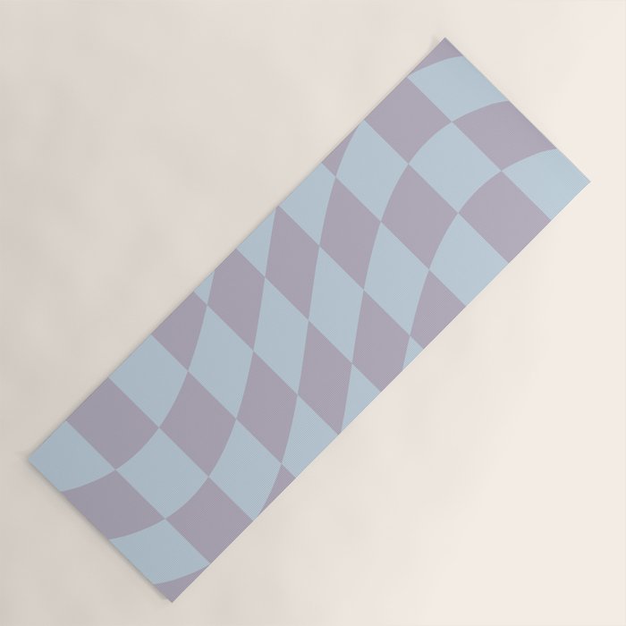 Wavy Soft Sky x Powdered Lavender Yoga Mat Gallery Image 1