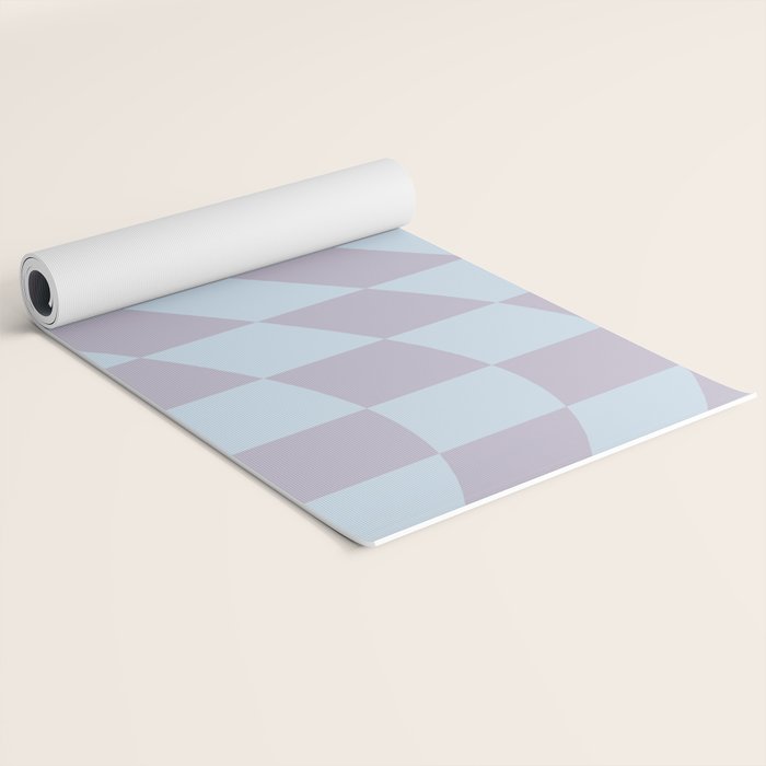 Wavy Soft Sky x Powdered Lavender Yoga Mat Gallery Image 2