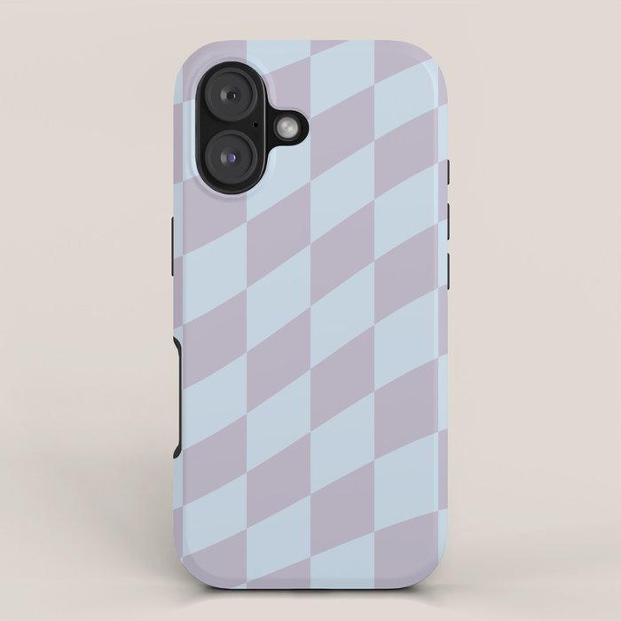 Wavy Soft Sky x Powdered Lavender iPhone Case Gallery Image 1