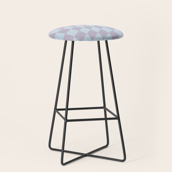 Wavy Soft Sky x Powdered Lavender Stool Gallery Image 1
