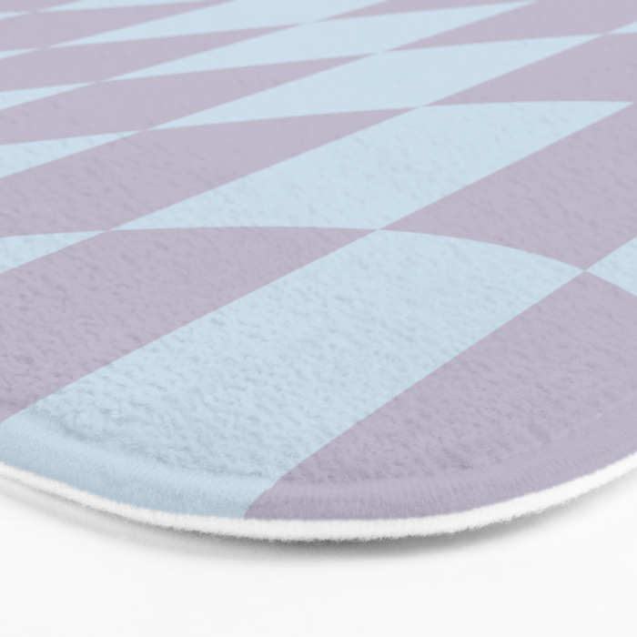 Wavy Soft Sky x Powdered Lavender Bath Mat Gallery Image 3