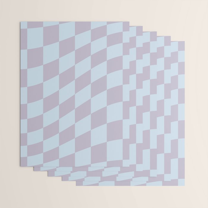 Wavy Soft Sky x Powdered Lavender Wrapping Paper Gallery Image 3
