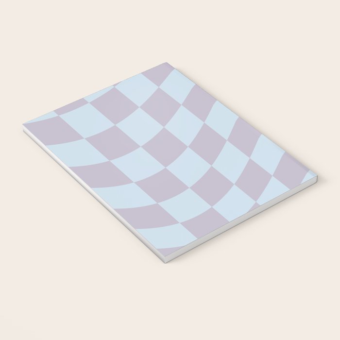 Wavy Soft Sky x Powdered Lavender Notebook Gallery Image 3