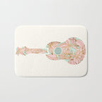 Modern Boho Ukulele Bath Mat Gallery Image 1