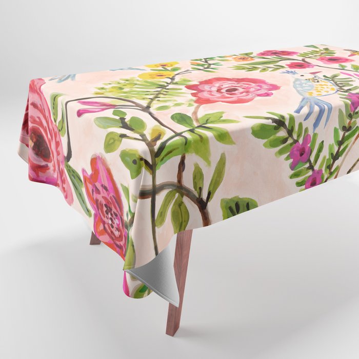 Pink Garden Dream Tablecloth Gallery Image 1