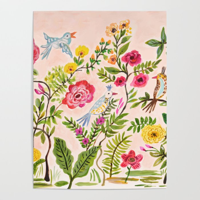 Pink Garden Dream Poster