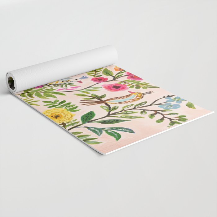 Pink Garden Dream Yoga Mat Gallery Image 2