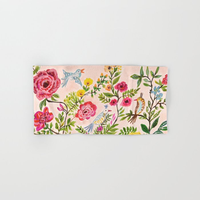 Pink Garden Dream Bath Towel Gallery Image 1