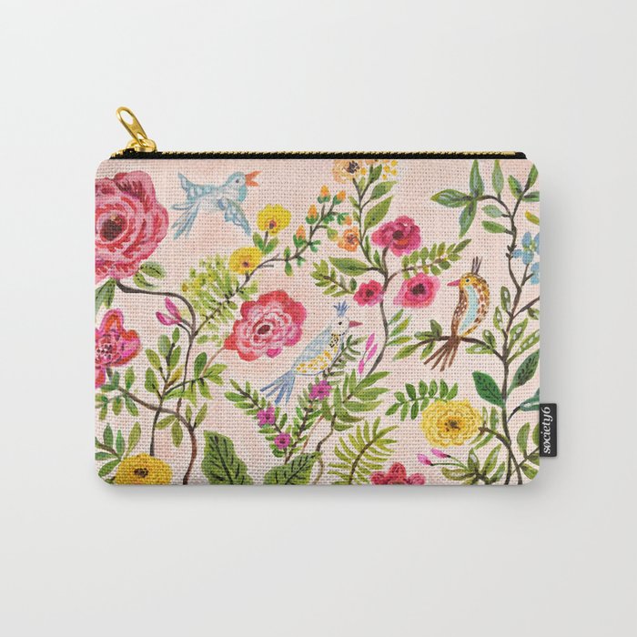 Pink Garden Dream Carry All Pouch Gallery Image 1