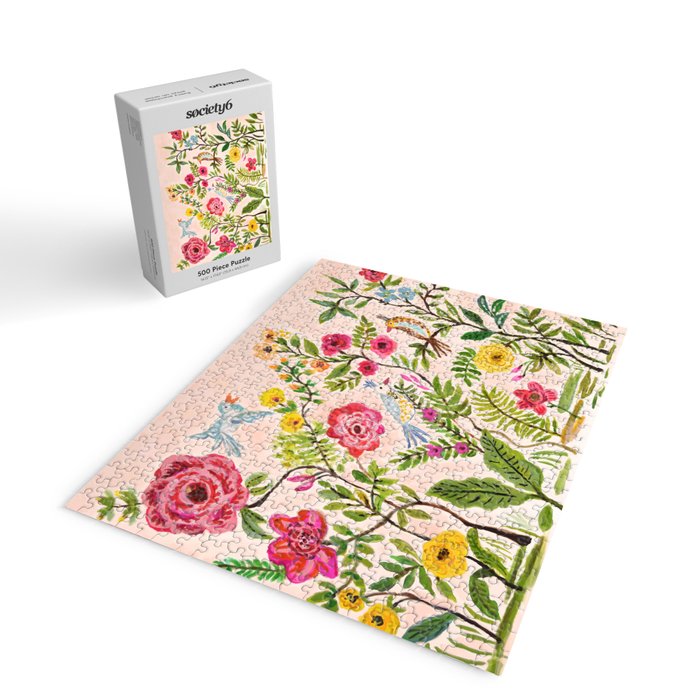 Pink Garden Dream Jigsaw Puzzle Gallery Image 2