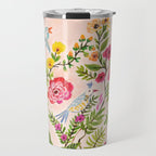 Pink Garden Dream Travel Mug Gallery Image 1