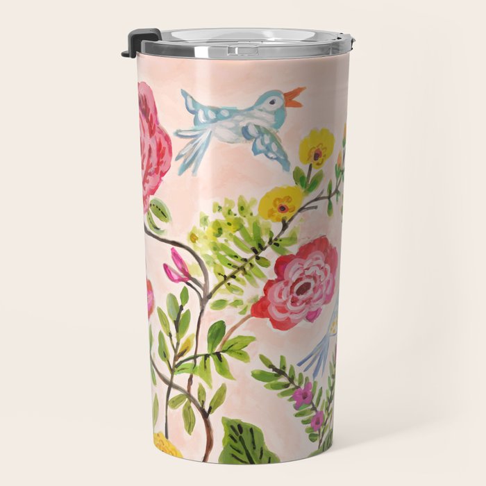 Pink Garden Dream Travel Mug Gallery Image 3