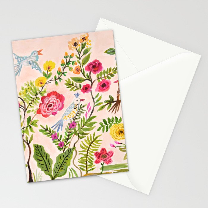 Pink Garden Dream Stationery Card Gallery Image 2