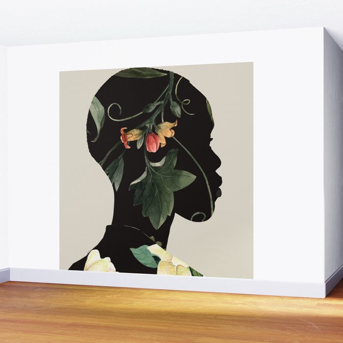 Floral Portrait 28 Wall Mural Gallery Image 2