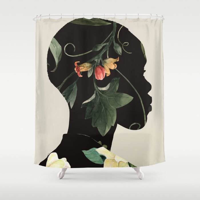 Floral Portrait 28 Shower Curtain Gallery Image 1