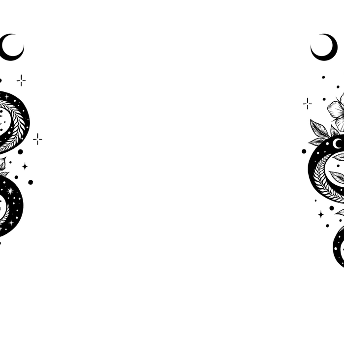 Serpent Spell -Black and White Coffee Mug Gallery Image 2