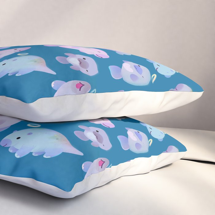 Sea cow (Sirenians) Pillow Sham Gallery Image 3