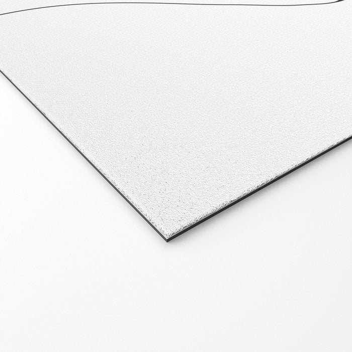 Minimal Line Art Woman with Hands on Face Welcome Mat Gallery Image 2