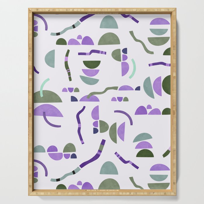 Modern simple shapes pattern LG Serving Tray Gallery Image 1