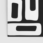 Black and White Mid Century Modern Abstract Pattern 335 Poster Gallery Image 3