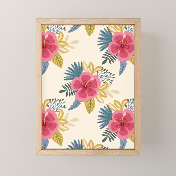 Tropical Floral Mini Art Print Gallery Image 1