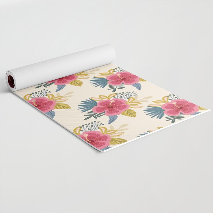 Tropical Floral Yoga Mat Gallery Image 2