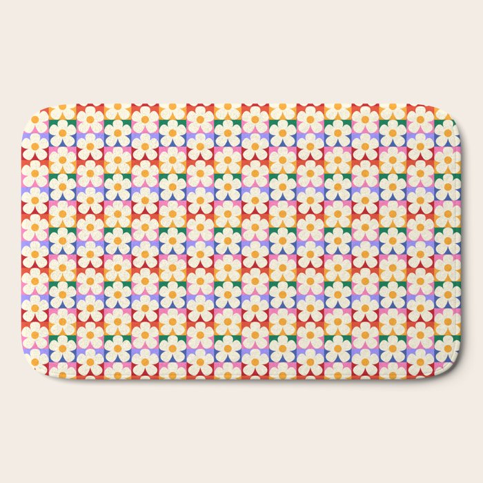 Mod Daisies  Bath Mat Gallery Image 2