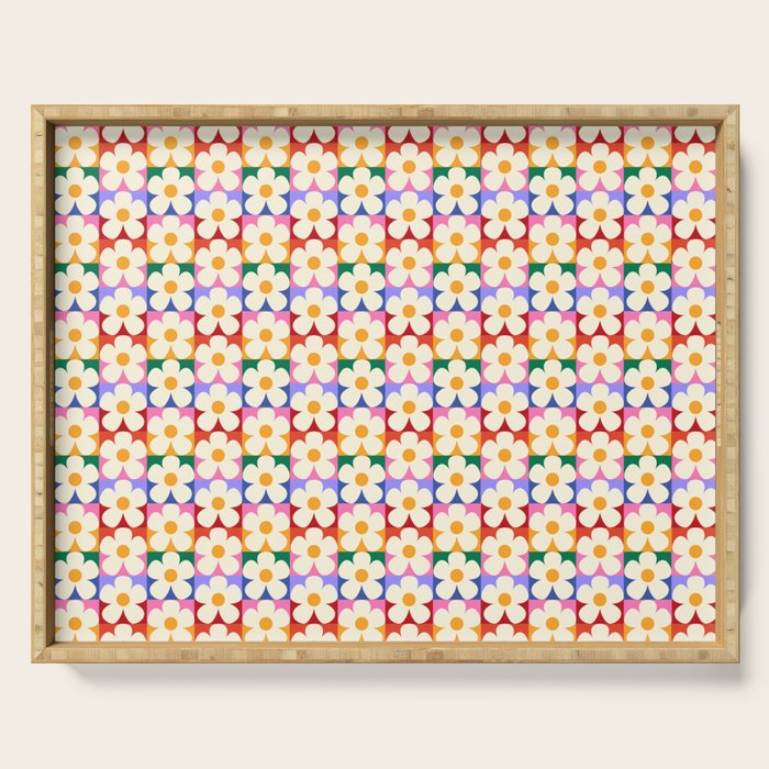 Mod Daisies  Serving Tray Gallery Image 1