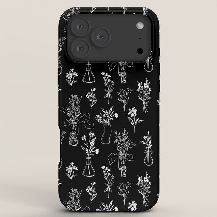 Wildflowers and vases in dark background iPhone Case Gallery Image 8