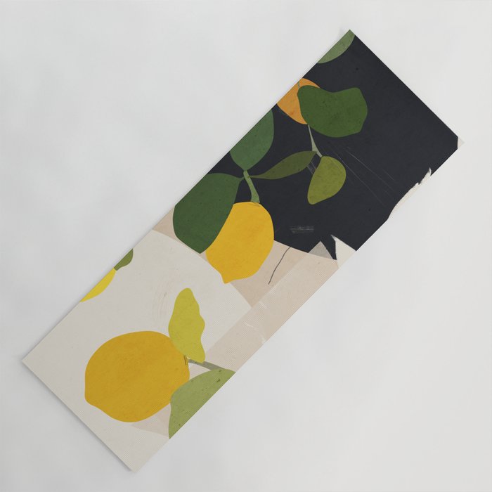 Lemon Abstract Art Yoga Mat Gallery Image 1