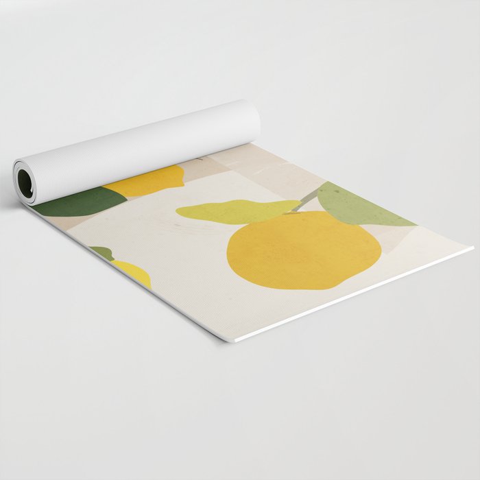 Lemon Abstract Art Yoga Mat Gallery Image 2