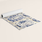 Dutch Delft Blue Tiles Yoga Mat Gallery Image 2