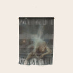 Celestial Dreamscape Woman Floating Among Stars Wall Hanging Gallery Image 1
