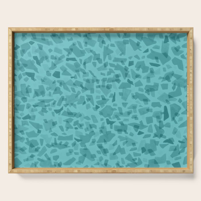 Turquoise Terrazzo Tile Serving Tray Gallery Image 1