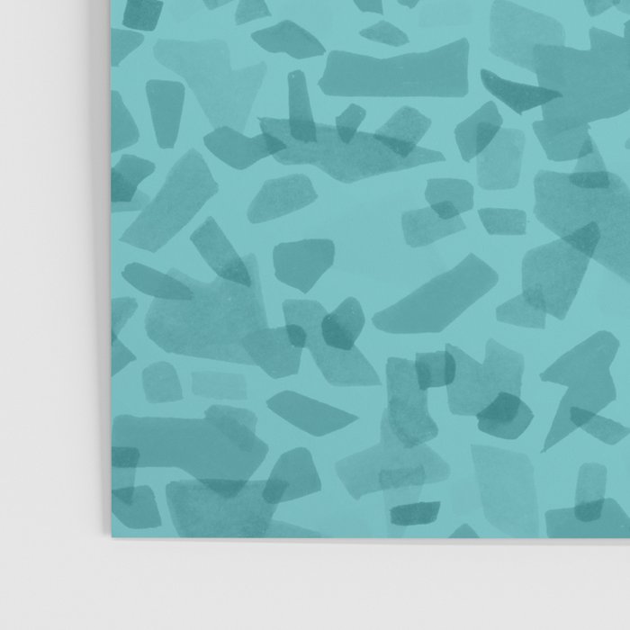 Turquoise Terrazzo Tile Poster Gallery Image 3