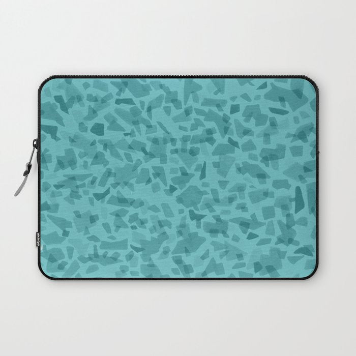 Turquoise Terrazzo Tile Laptop Sleeve Gallery Image 1