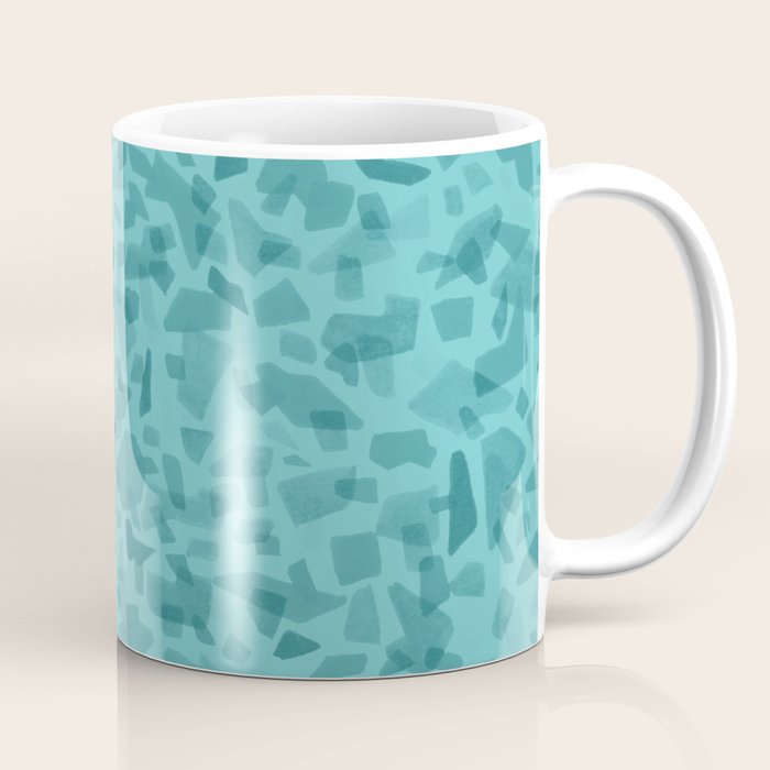 Turquoise Terrazzo Tile Coffee Mug Gallery Image 1