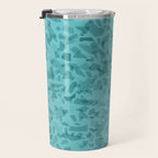 Turquoise Terrazzo Tile Travel Mug Gallery Image 3