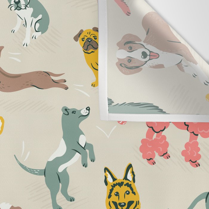 Silly Dog Friends Wall Tapestry Gallery Image 3