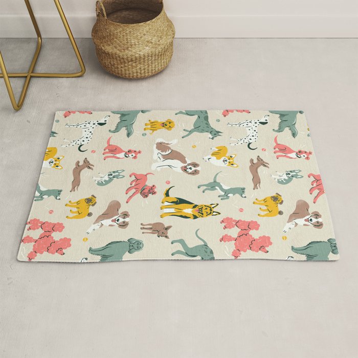 Silly Dog Friends Rug Gallery Image 1