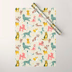 Silly Dog Friends Wrapping Paper Gallery Image 1