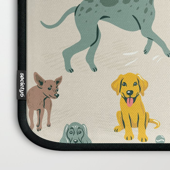 Silly Dog Friends Laptop Sleeve Gallery Image 3
