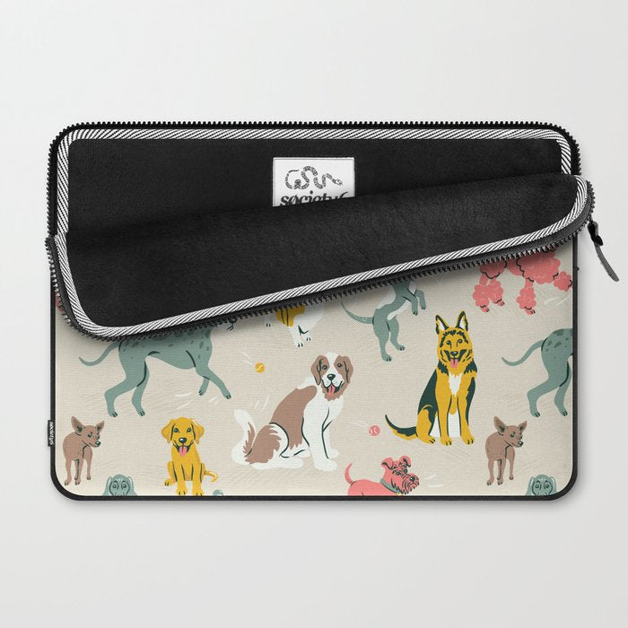 Silly Dog Friends Laptop Sleeve Gallery Image 2