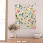 Silly Dog Friends Wall Tapestry Gallery Image 2