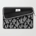 Cactus plant doodle art pattern Laptop Sleeve Gallery Image 2