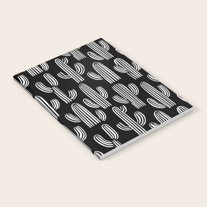 Cactus plant doodle art pattern Notebook Gallery Image 1