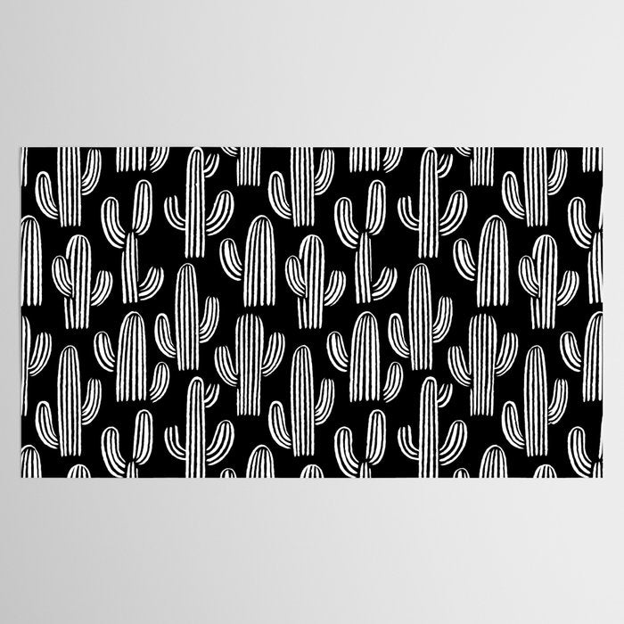 Cactus plant doodle art pattern Tablecloth Gallery Image 2