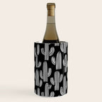 Cactus plant doodle art pattern Wine Chiller Gallery Image 3