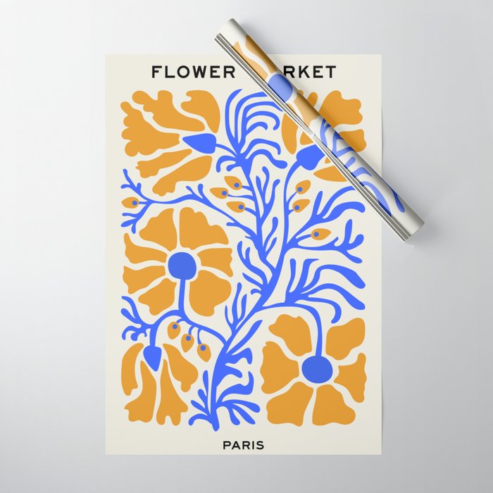 Flower Market 06: Paris Wrapping Paper Gallery Image 1