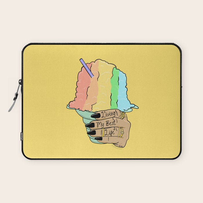 LIVING MY BEST LIFE Laptop Sleeve Gallery Image 1